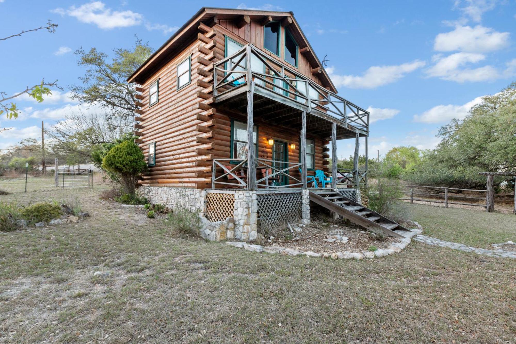 Mighty Oak Log Cabin Fredericksburg Kültér fotó